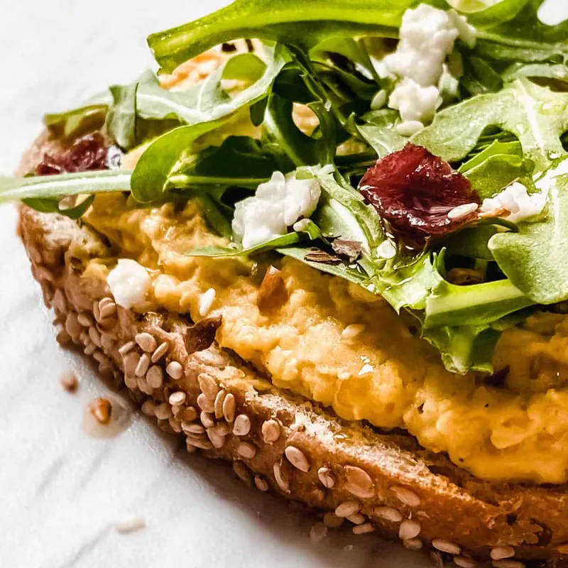 Carrot Open Face Toast