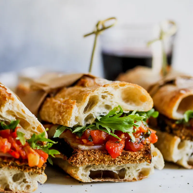 Eggplant Caviar Sandwich Boxed Lunch
