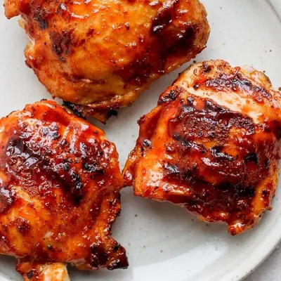 Roasted BBQ Chicken thighs
