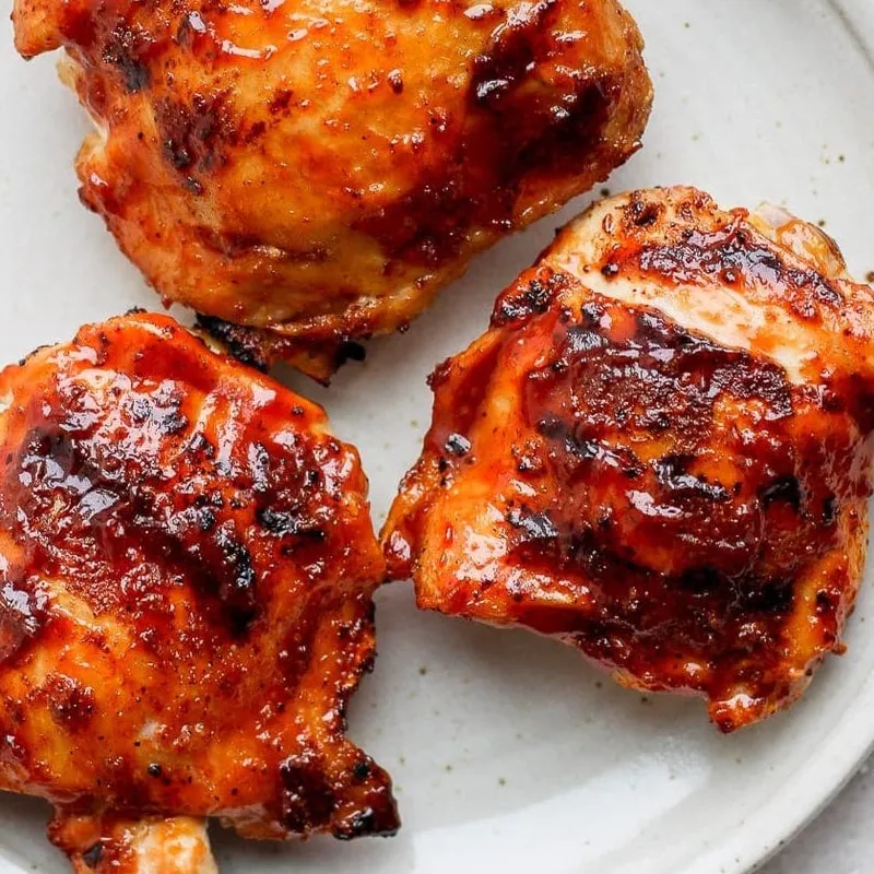 Roasted BBQ Chicken thighs