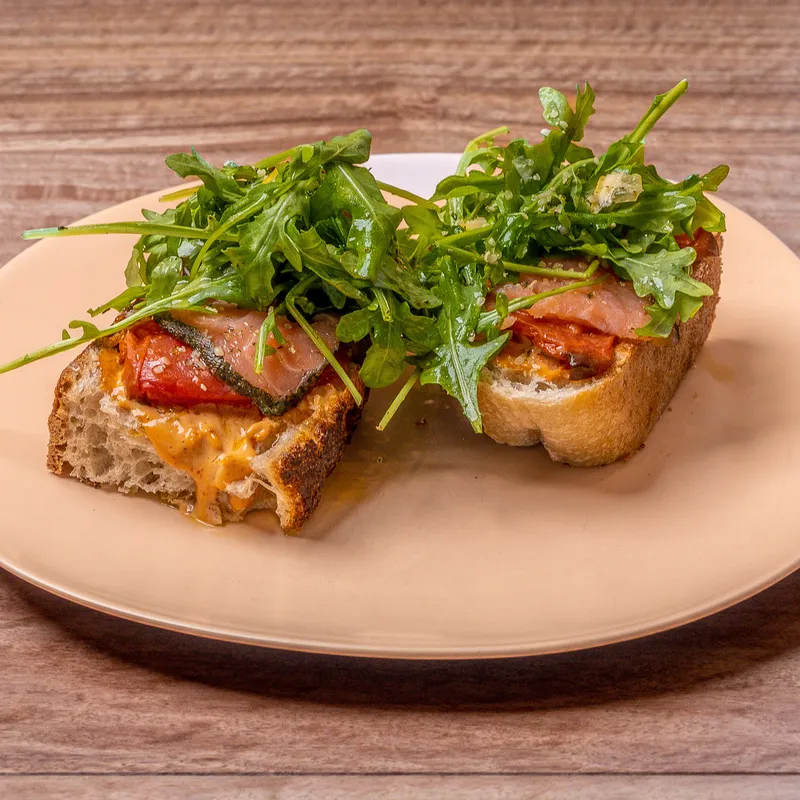 Salmon Open Face Toast