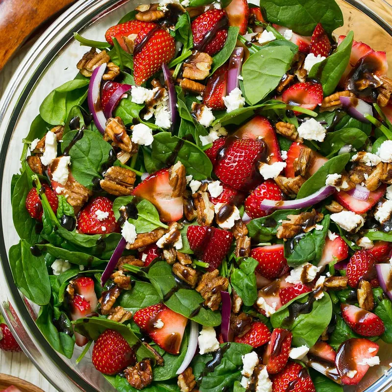 Strawberry Spinach Salad