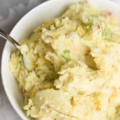 Twice baked mashed potatoes
